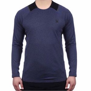 XXL Spyder Dark Blue Active Wear Long Sleeves Top